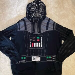 Men’s Star Wars Anakins Full Mask Hoodie Sweatshirt size medium and 2X